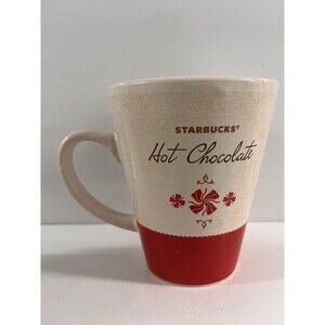 Starbucks Hot Chocolate Mug 2010 Collector Hot Cocoa Coffee Mug Red 15 fl oz